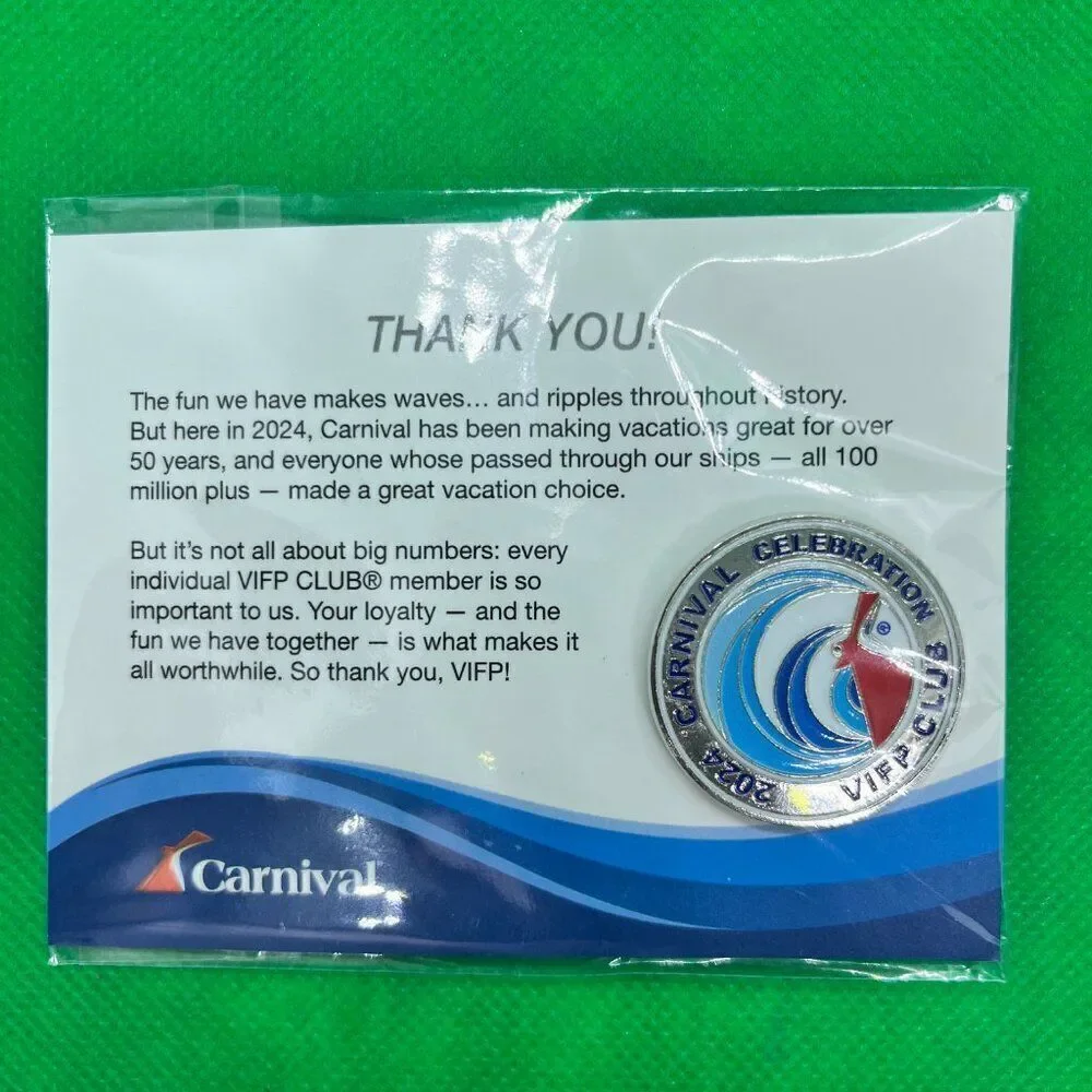 NEW Carnival Cruise Line Ship Celebration 2024 VIFP Club Pin
